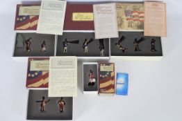 Britains - 5 x boxed sets of soldiers from the American Revolution & The Battle Of New Orleans