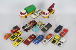 Corgi Toys - 17 unboxed vintage diecast model vehicles from Corgi Toys.