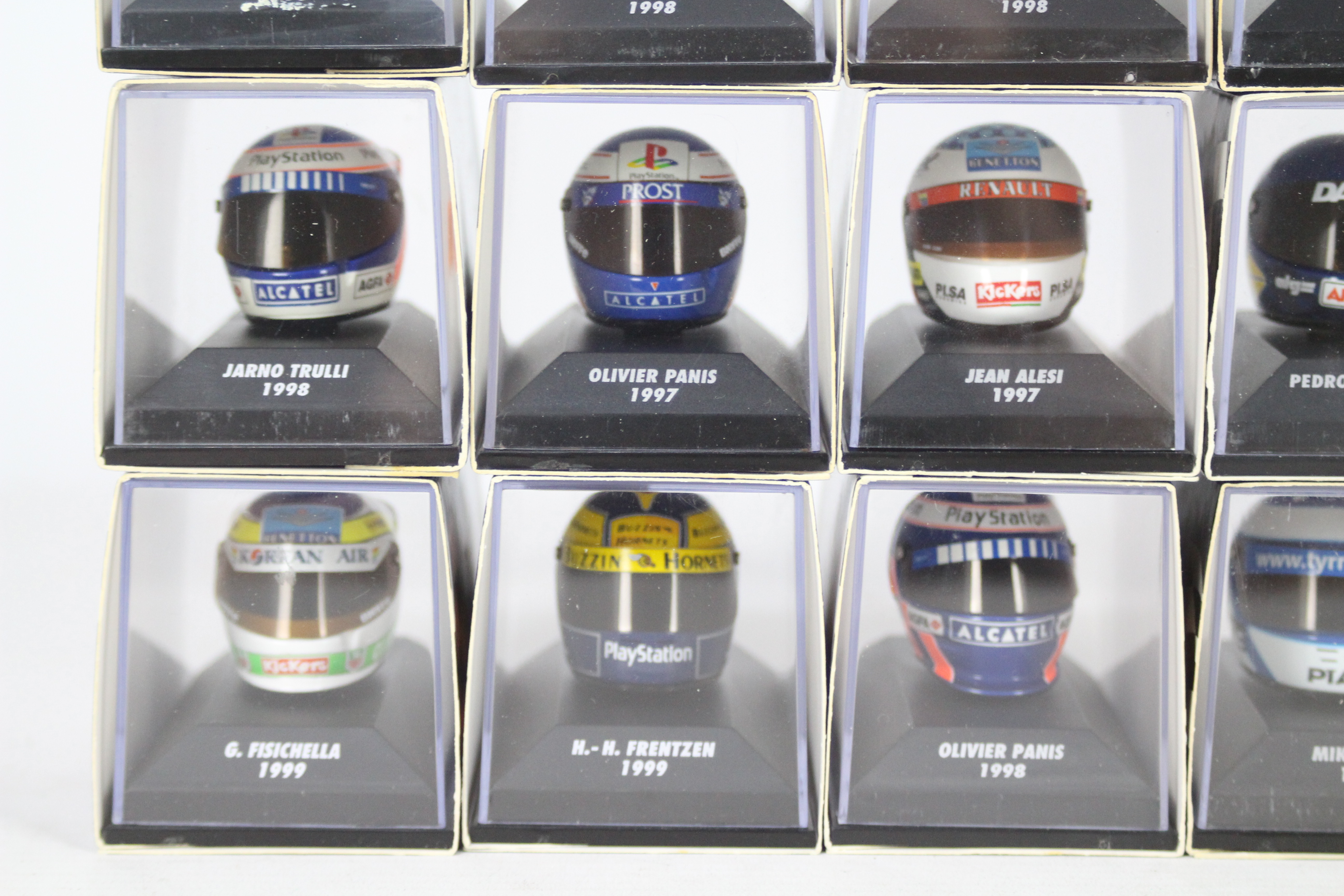 Minichamps - A starting grid of 12 boxed 1:8 scale F1 racing drivers helmets by Minichamps. - Image 5 of 6