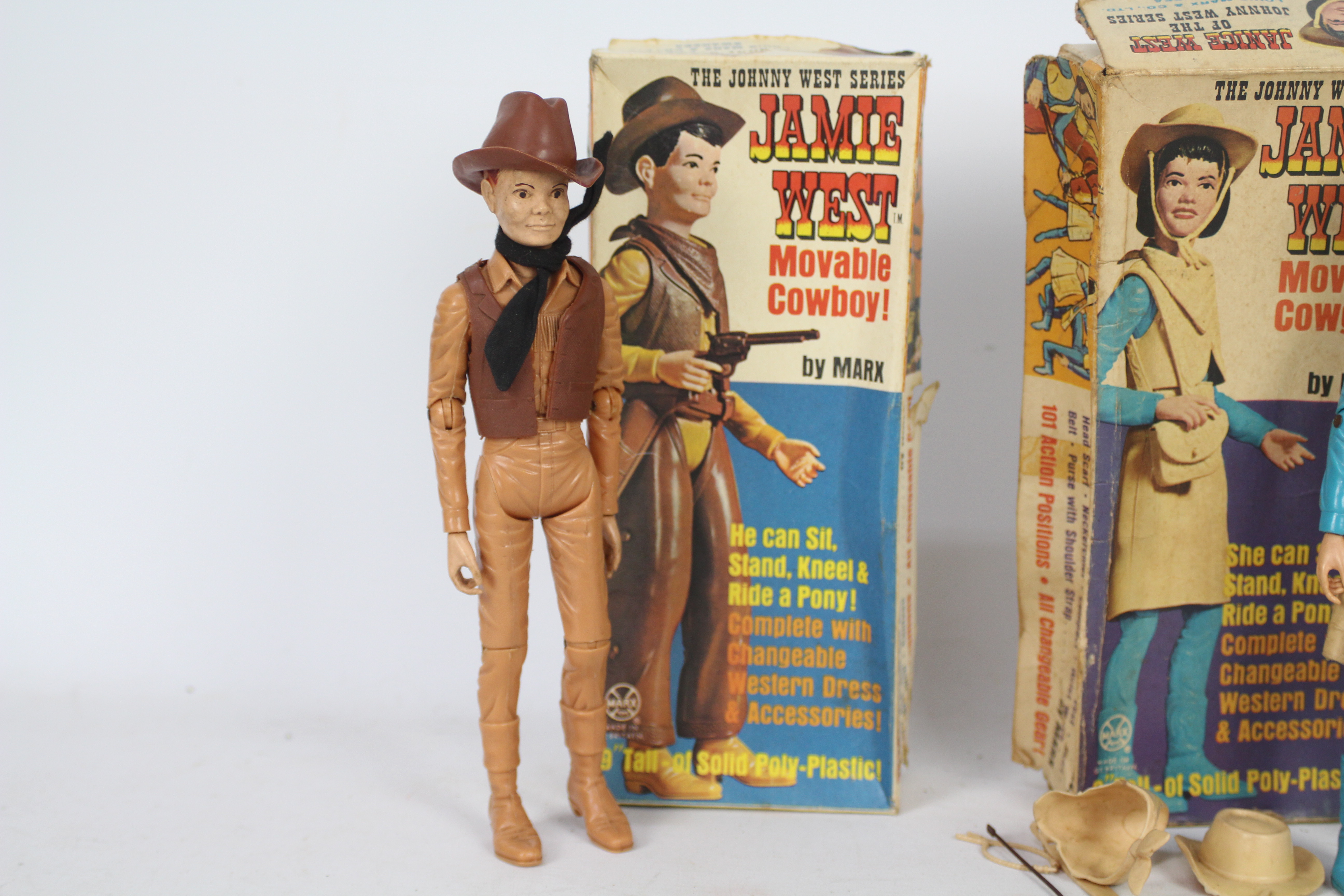 Marx - Two boxed 'Johnny West' 9 inch action figures from Marx. - Image 3 of 3