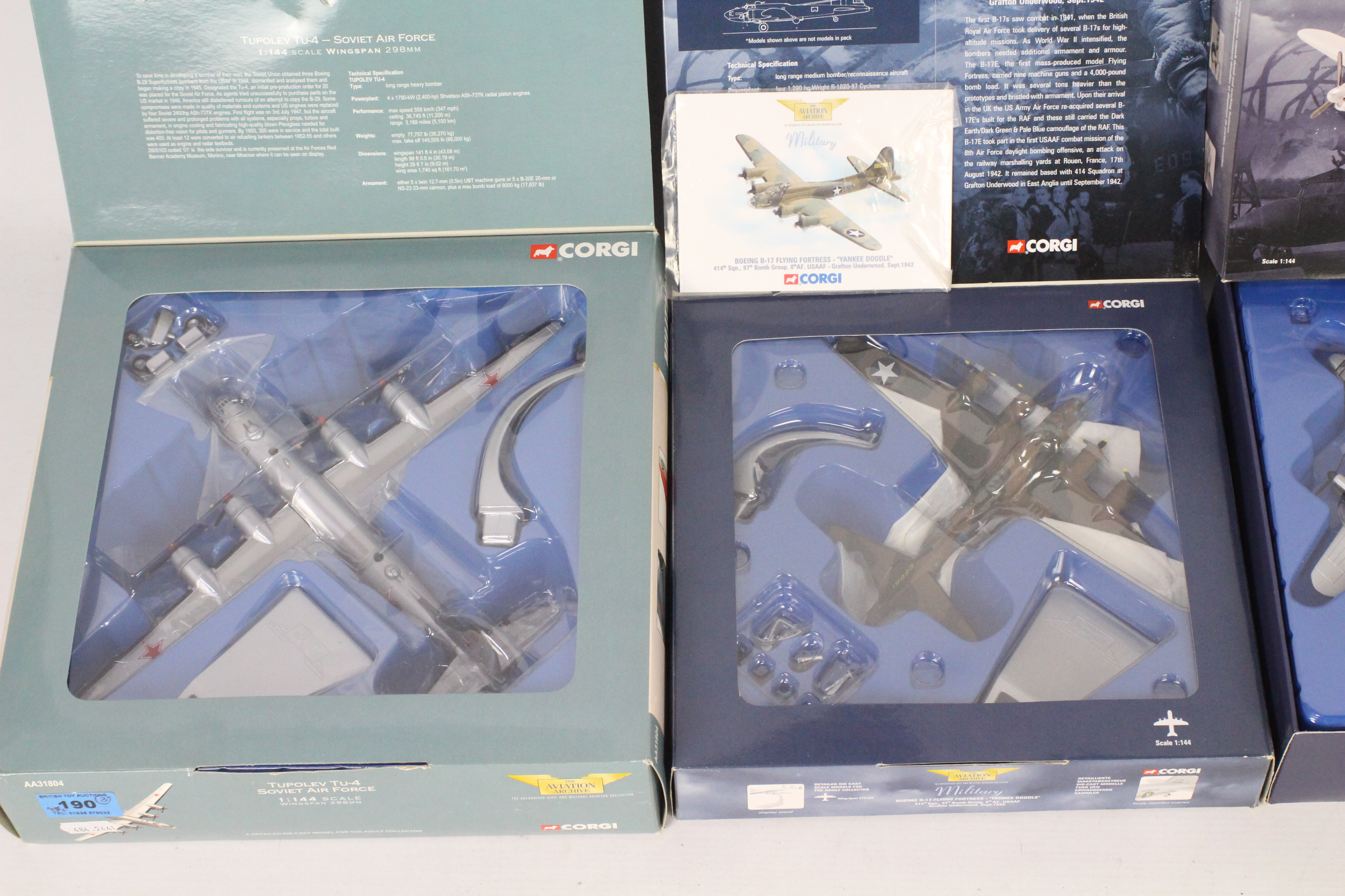 Corgi Aviation Archive - Three boxed diecast 1:144 model aircraft. - Image 3 of 4