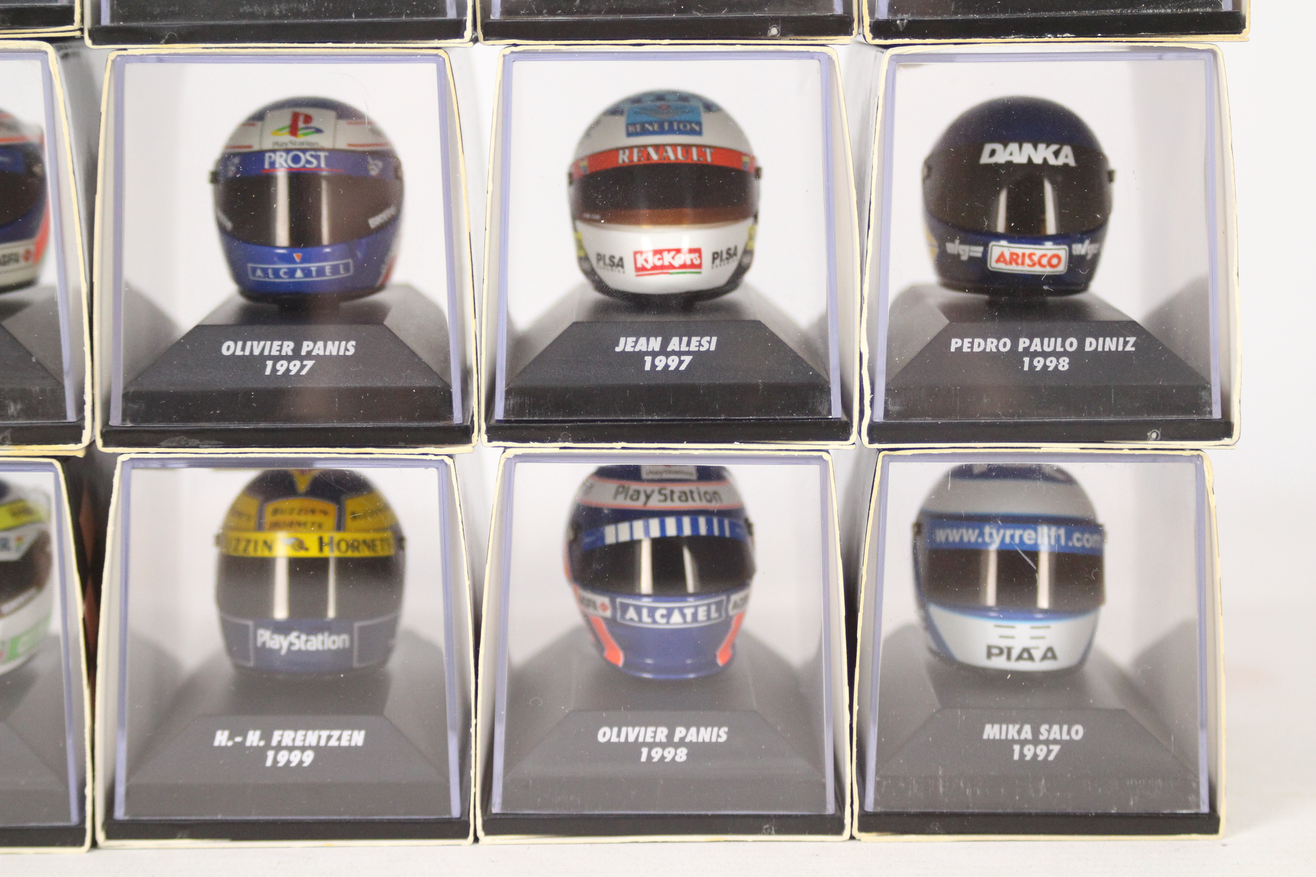 Minichamps - A starting grid of 12 boxed 1:8 scale F1 racing drivers helmets by Minichamps. - Image 2 of 6