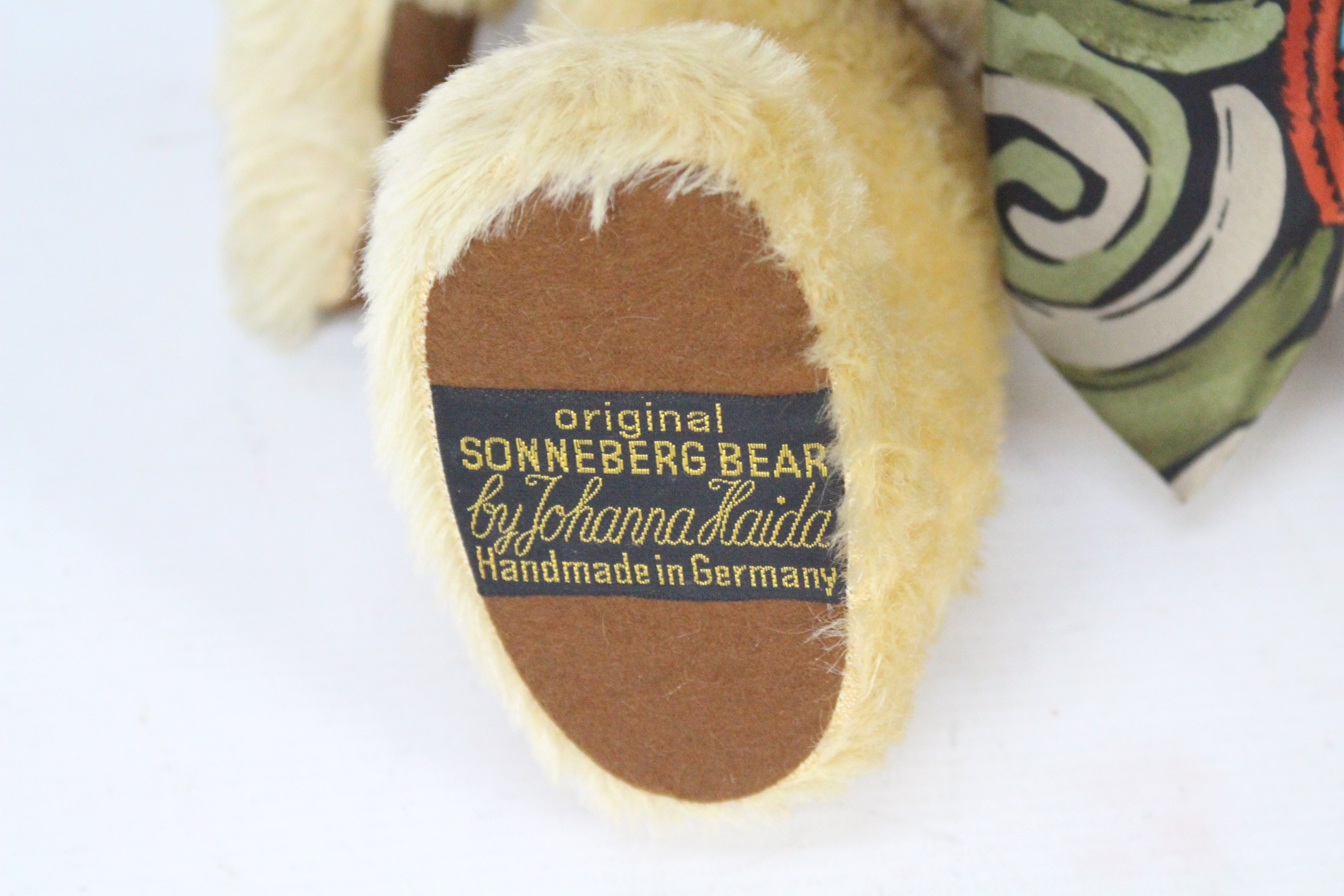 Sonneberg Bear - A blonde mohair teddy bear with growler by Johanna Haida, - Image 4 of 6