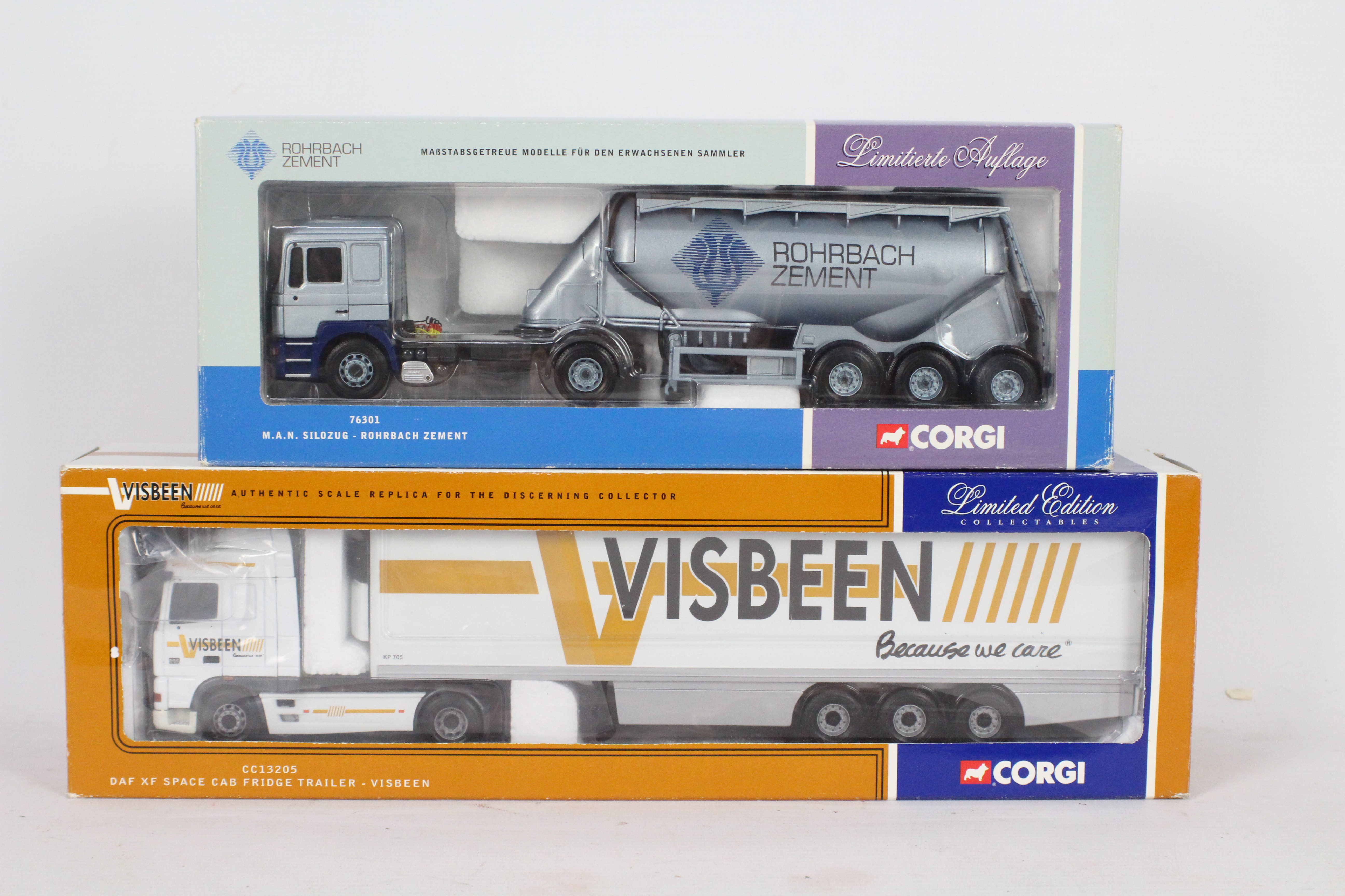 Corgi - Two boxed Limited Edition 1:50 scale diecast model trucks from Corgi.