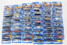 Hot Wheels - 50 x unopened carded models from the mid 2000s including Baja Bug # H9069,