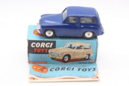 Corgi - A rare boxed Corgi Mechanical Hillman Husky in dark blue # 206M.