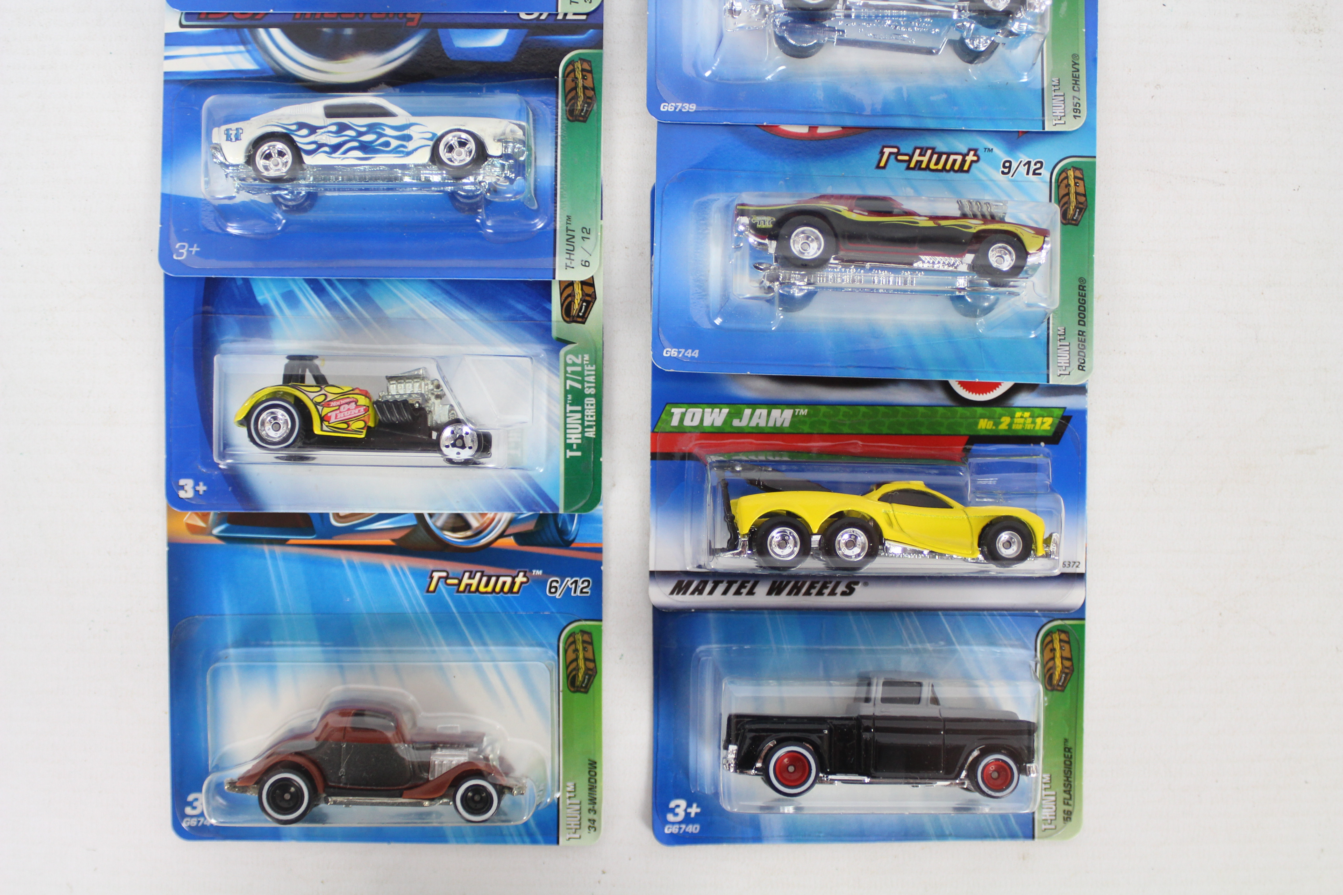 Hot Wheels - Treasure Hunt - 8 x unopened carded models, Soo Fast # J3283, 67 Mustang # J3286, - Image 3 of 3