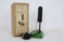 SEL - A boxed 4 light Railway signal lamp with remote control.