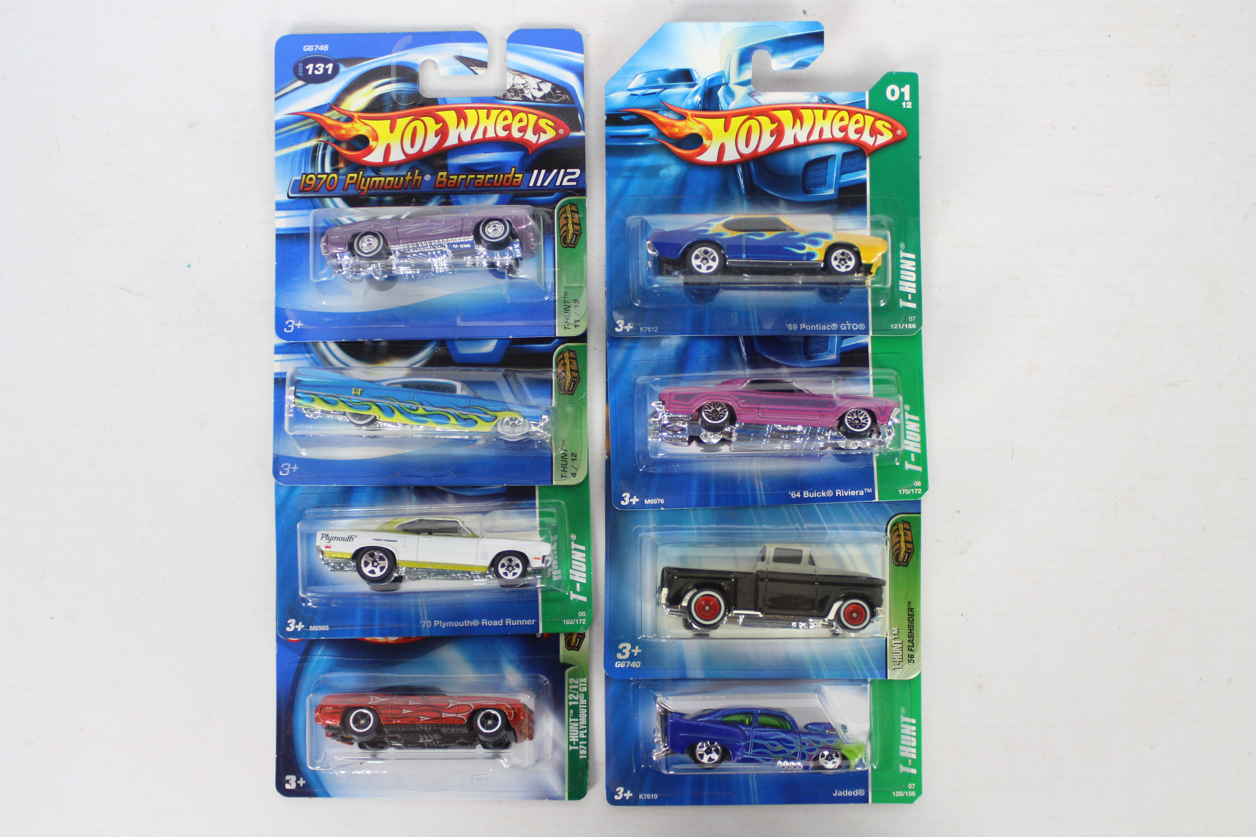 Hot Wheels - Treasure Hunt - 8 x unopened models from the sought after Treasure Hunt series,