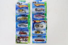 Hot Wheels - Treasure Hunt - 10 x unopened carded models, Ford Mustang # P2351,