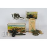 Britains - 4 x Britains Guns, three of which are boxed, a 4.