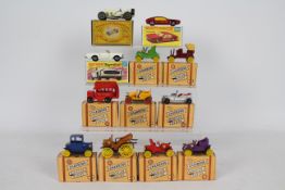 Matchbox - Charbens - 12 x boxed models including Mercedes 230SL # 27 Lamborghini Marzal # 20,