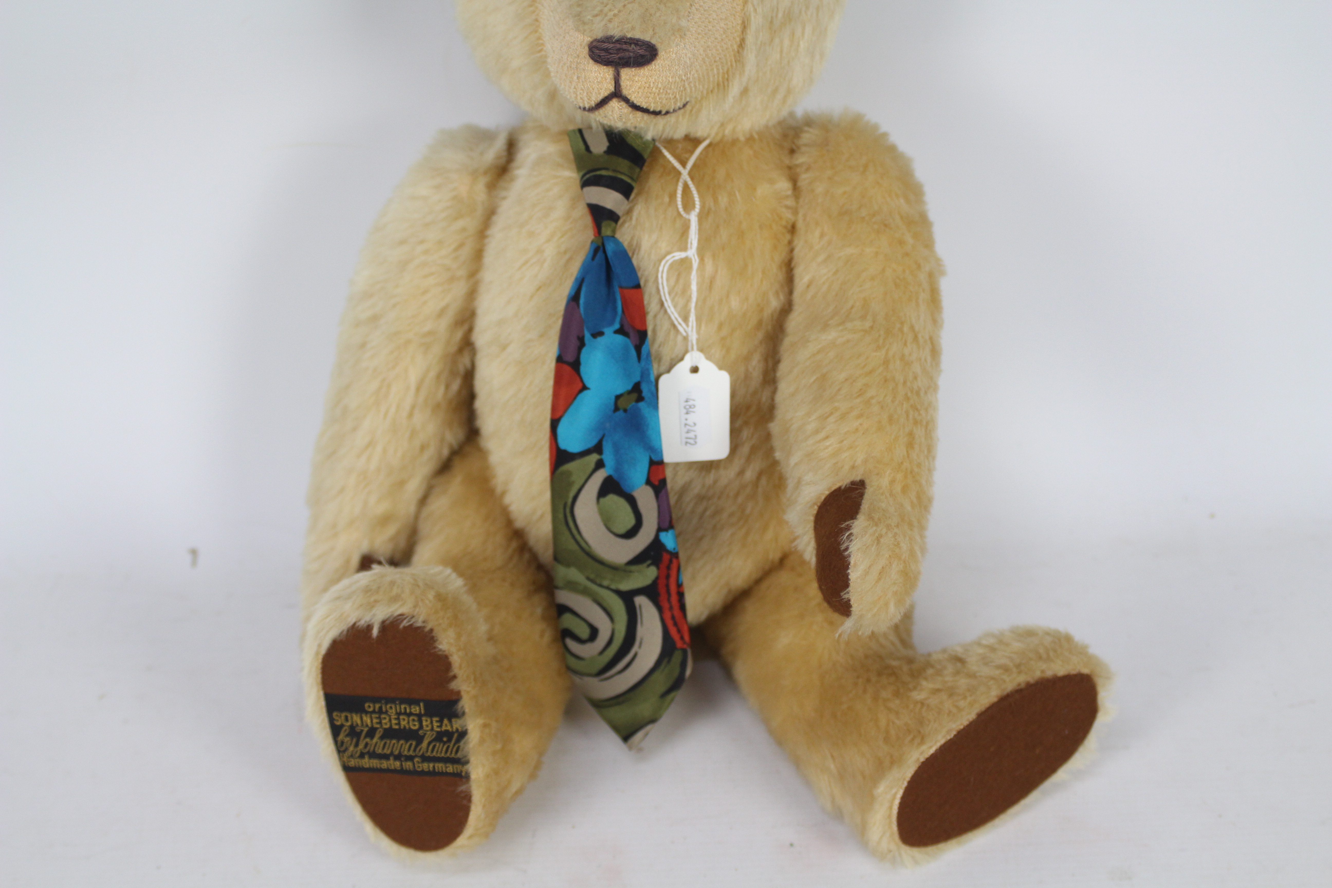 Sonneberg Bear - A blonde mohair teddy bear with growler by Johanna Haida, - Image 3 of 6