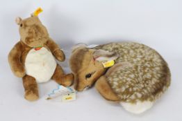 Steiff - Two unboxed Steiff plush toys.