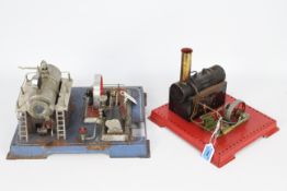 Wilesco, Mamod - Two static steam models.