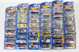 Hot Wheels - 50 x unopened carded models from the 2000s including Ford Focus # 55069,