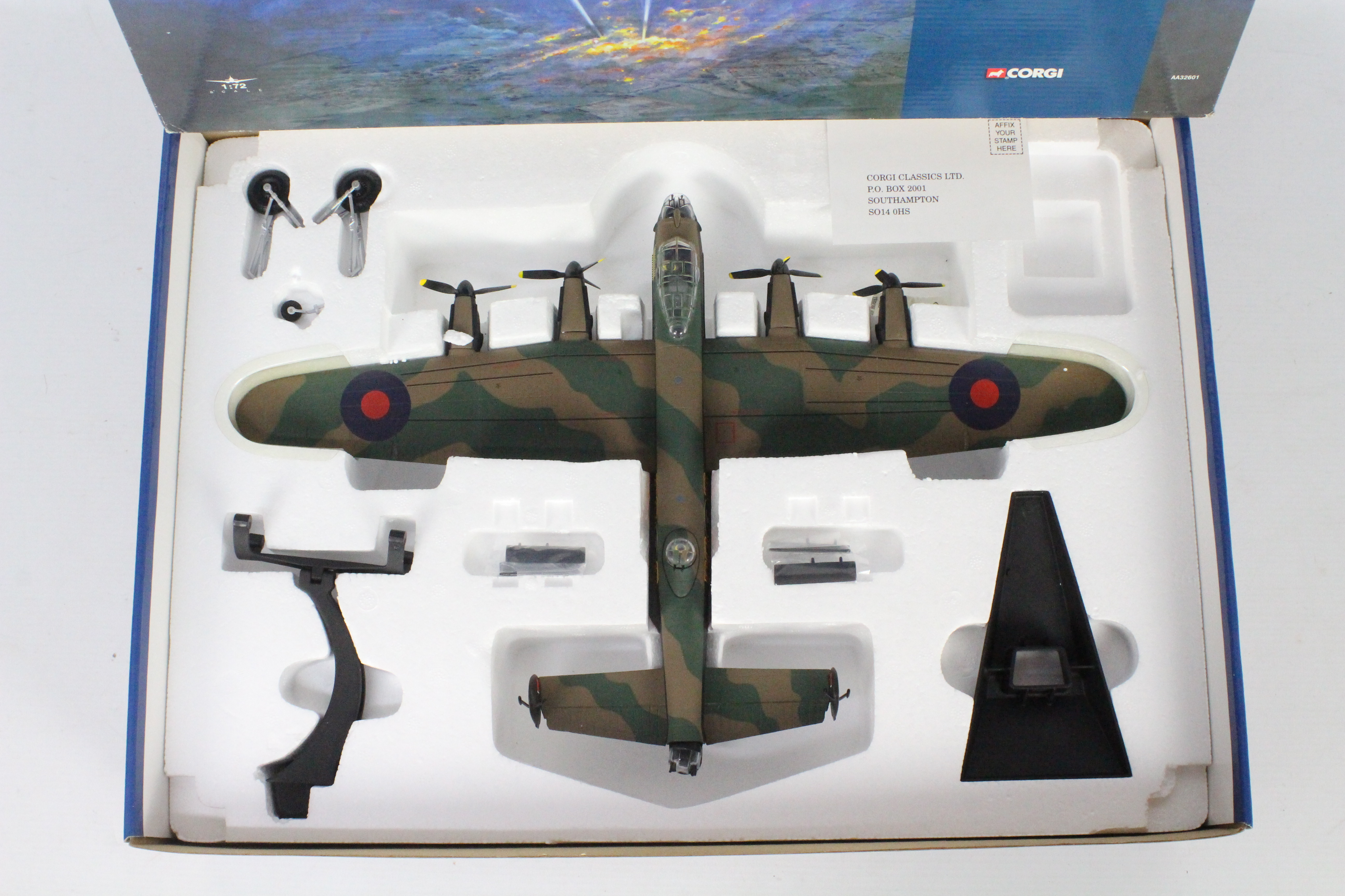 Corgi Aviation Archive - A boxed 1:72 scale AA32601 Avro Lancaster R5868 /'PO-S - 467 Sqd. - Image 2 of 6