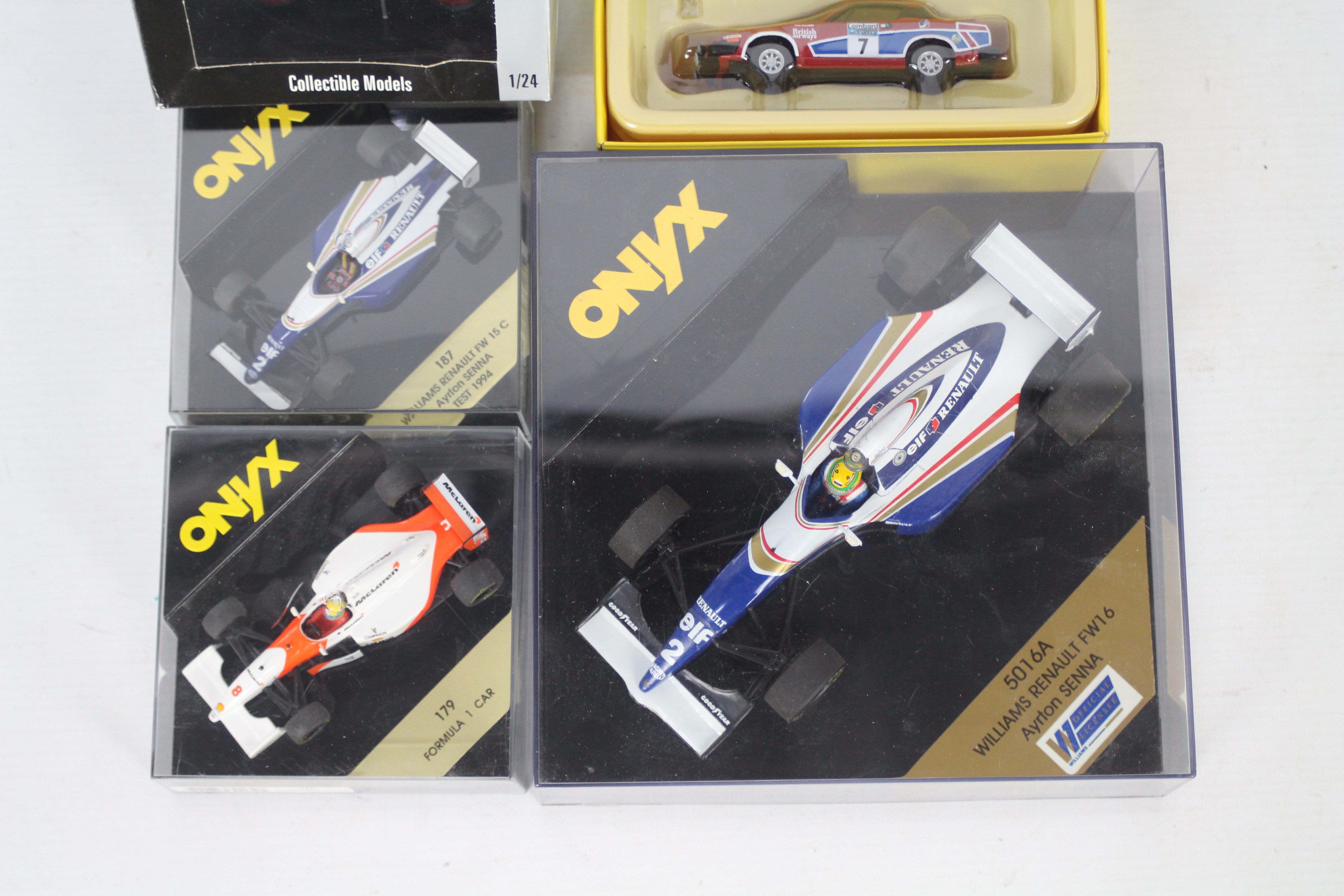 Onyx, Vanguards - Five boxed diecast model vehicles in various scales.