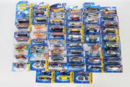 Hot Wheels - 50 x unopened carded models including 55 Chevy Panel Van # J3278,