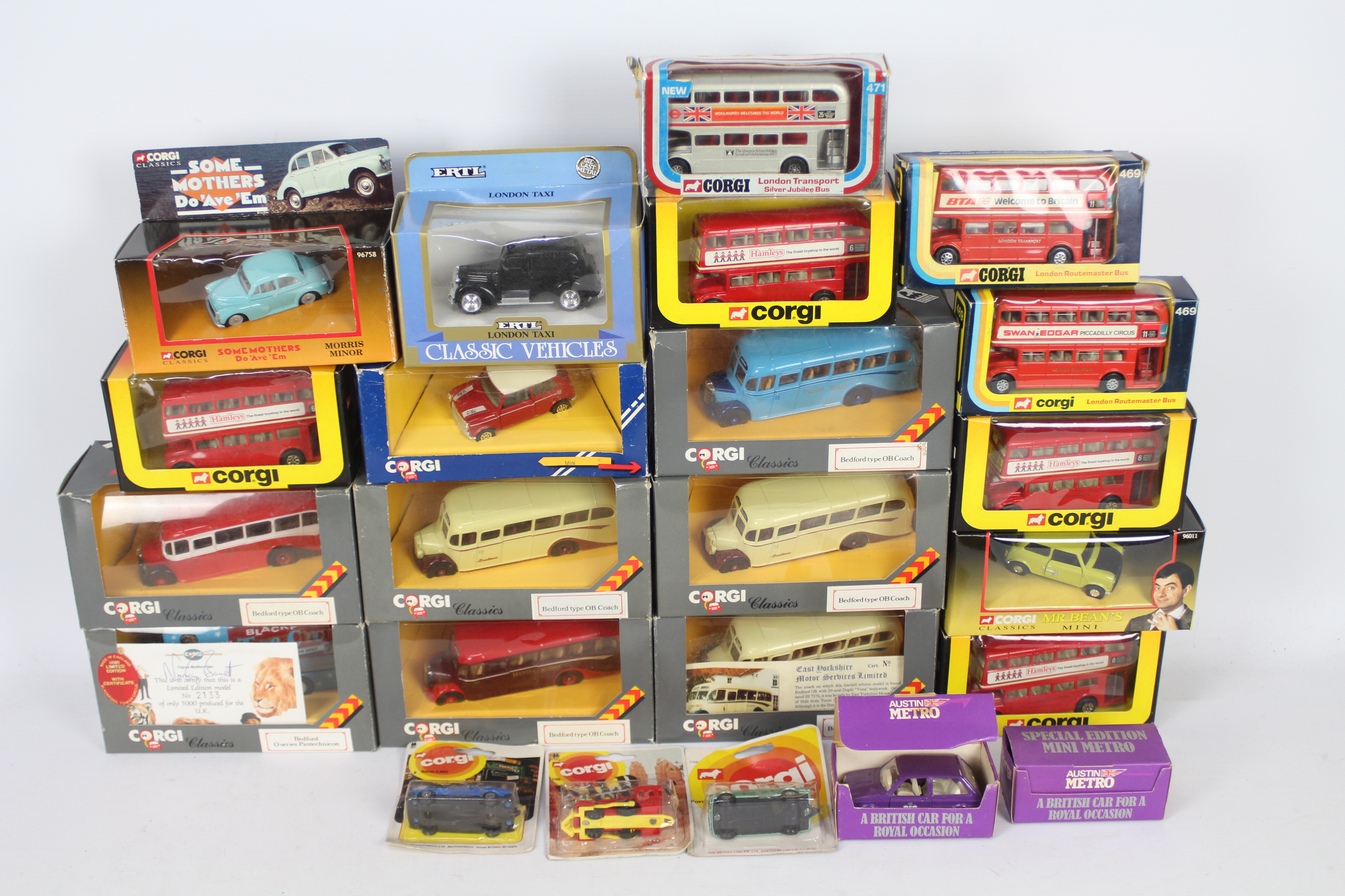 Corgi - Over 20 boxed diecast model vehicles in various scales predominately by Corgi.