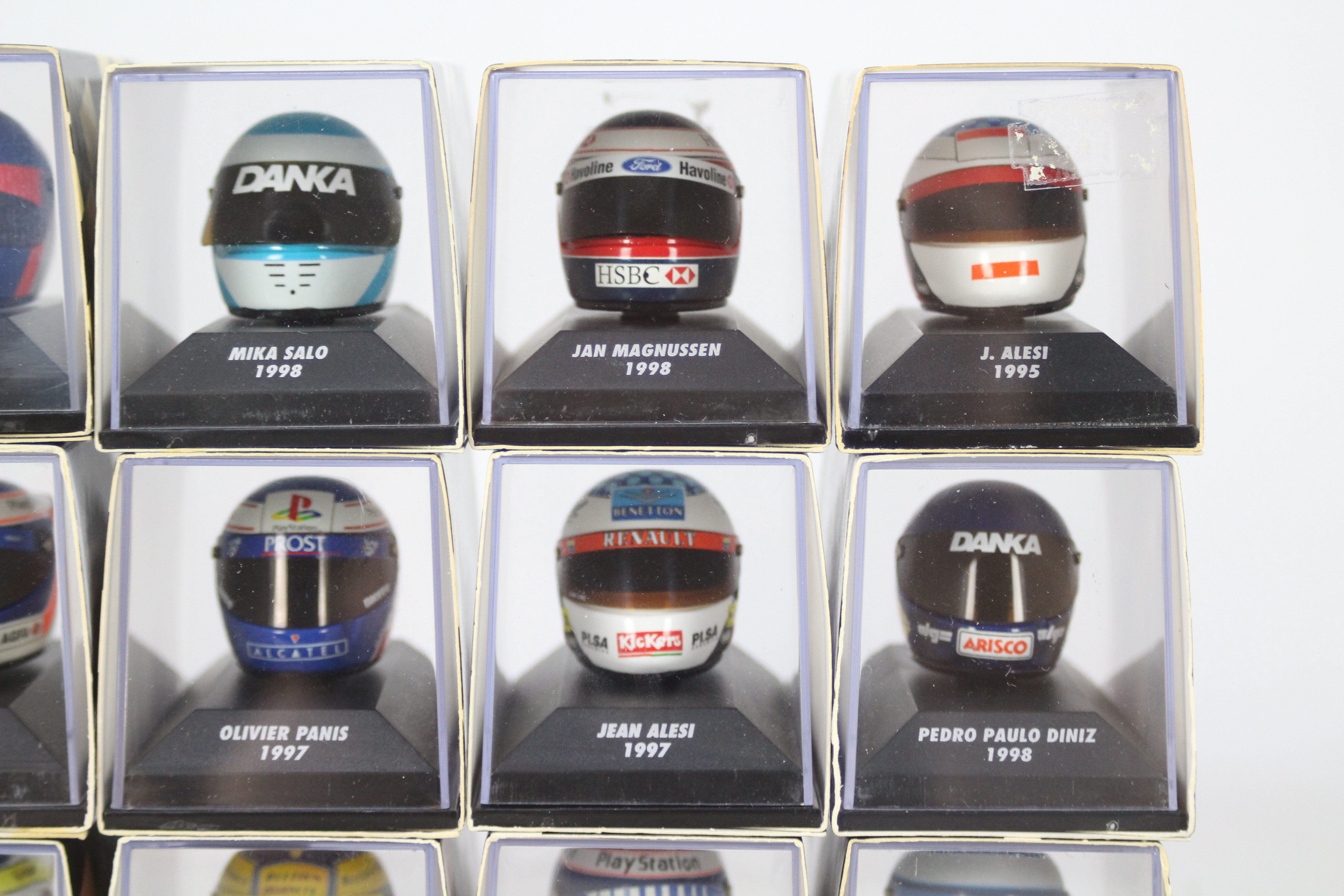 Minichamps - A starting grid of 12 boxed 1:8 scale F1 racing drivers helmets by Minichamps. - Image 3 of 6