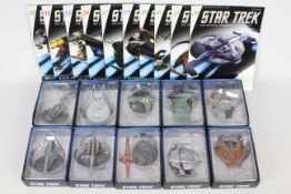 Eaglemoss - A fleet of 10 diecast 'Star Trek' space ships and accompanying magazines from the