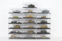 DeAgostini - A group of 19 boxed military vehicles from the DeAgostini 'Combat Tanks Collection'.