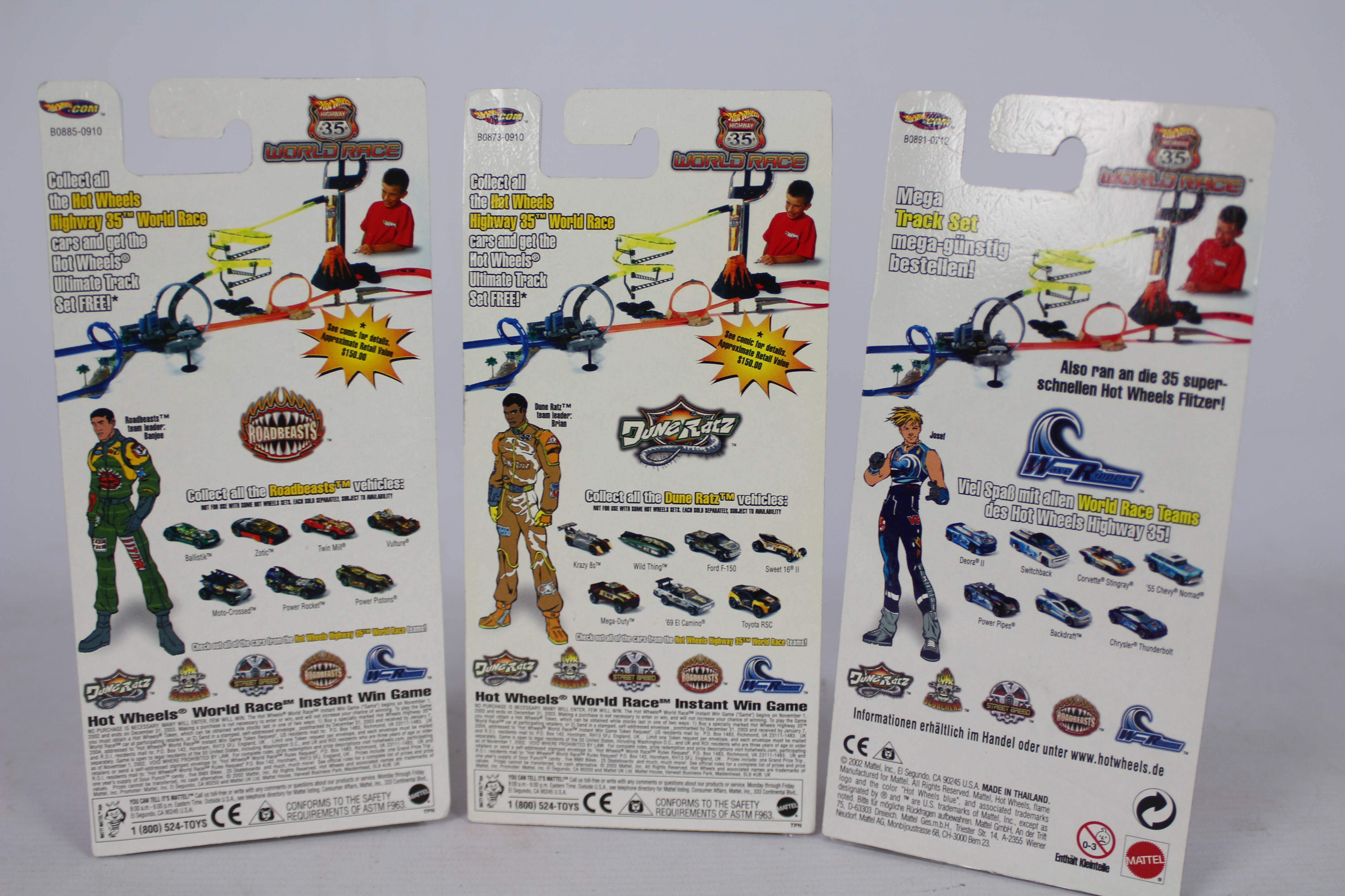 Hot Wheels - World Race - 3 x unopened limited edition models from the sought after World Race - Image 5 of 5