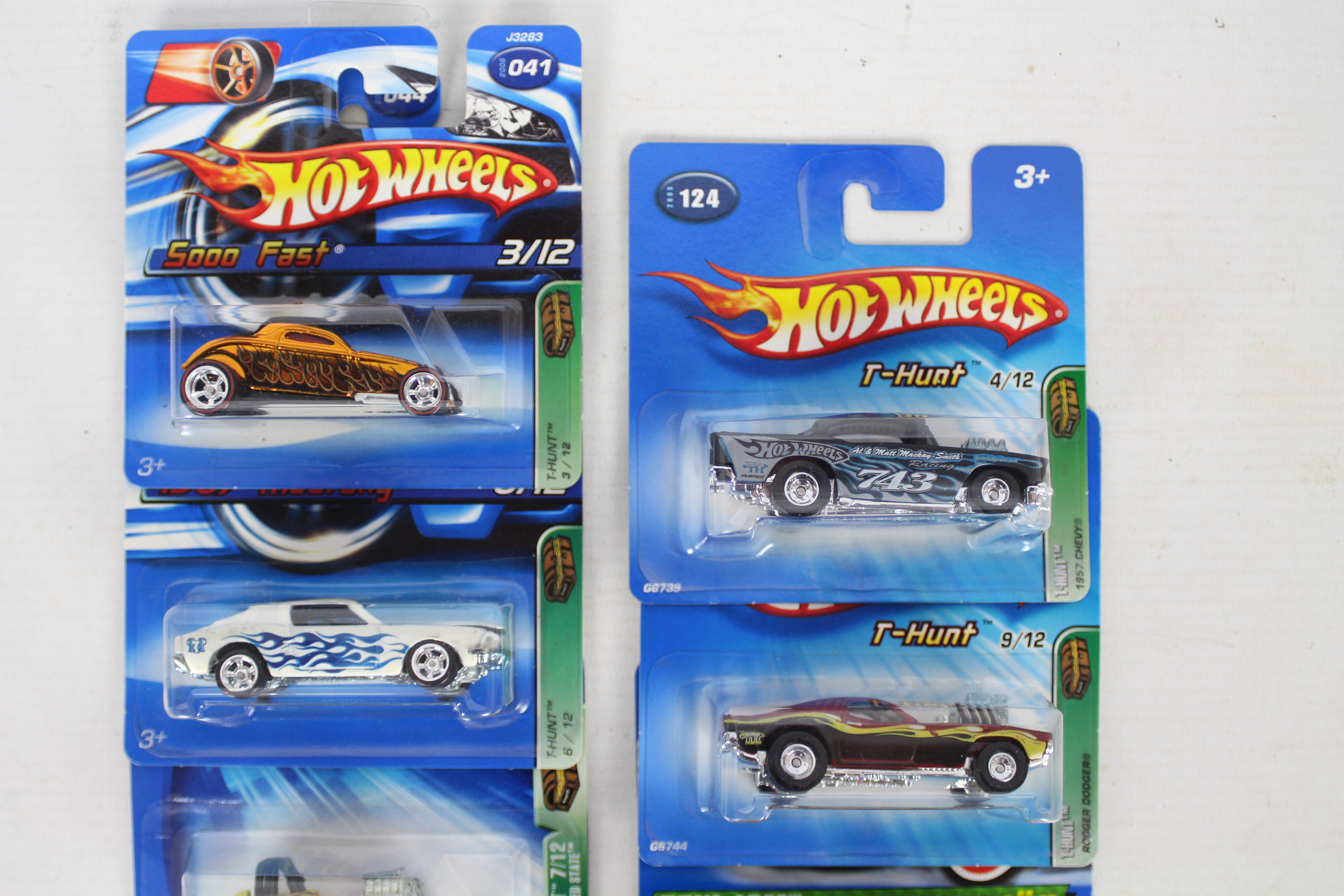 Hot Wheels - Treasure Hunt - 8 x unopened carded models, Soo Fast # J3283, 67 Mustang # J3286, - Image 2 of 3