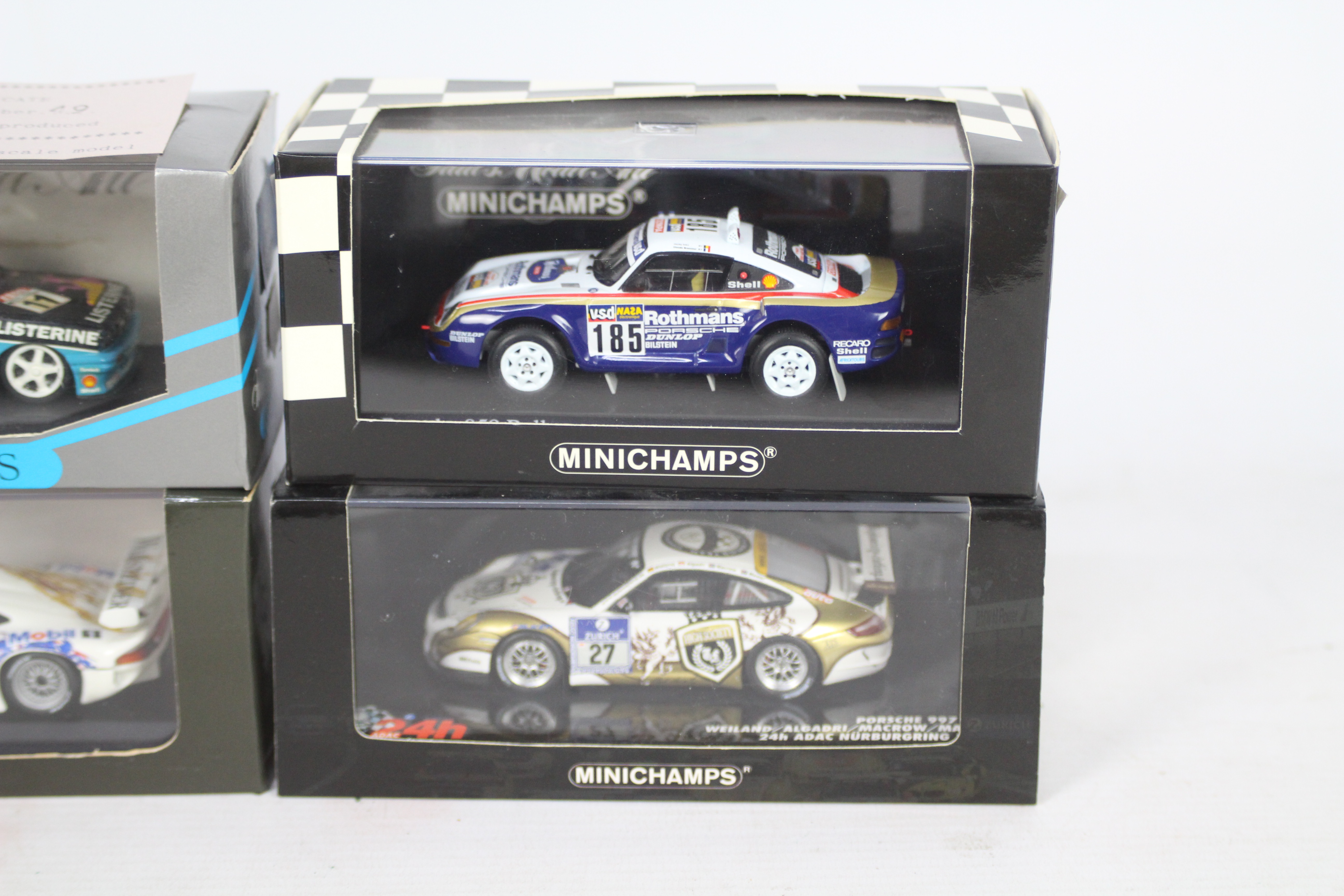 Minichamps - Four boxed 1:43 scale model sports cars from Minichamps. - Image 2 of 4