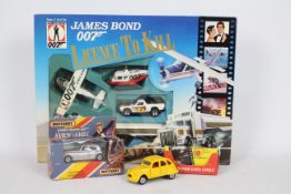 Matchbox - Corgi - James Bond - 3 boxed x items, A View To A Kill Rolls Royce Silver Cloud,