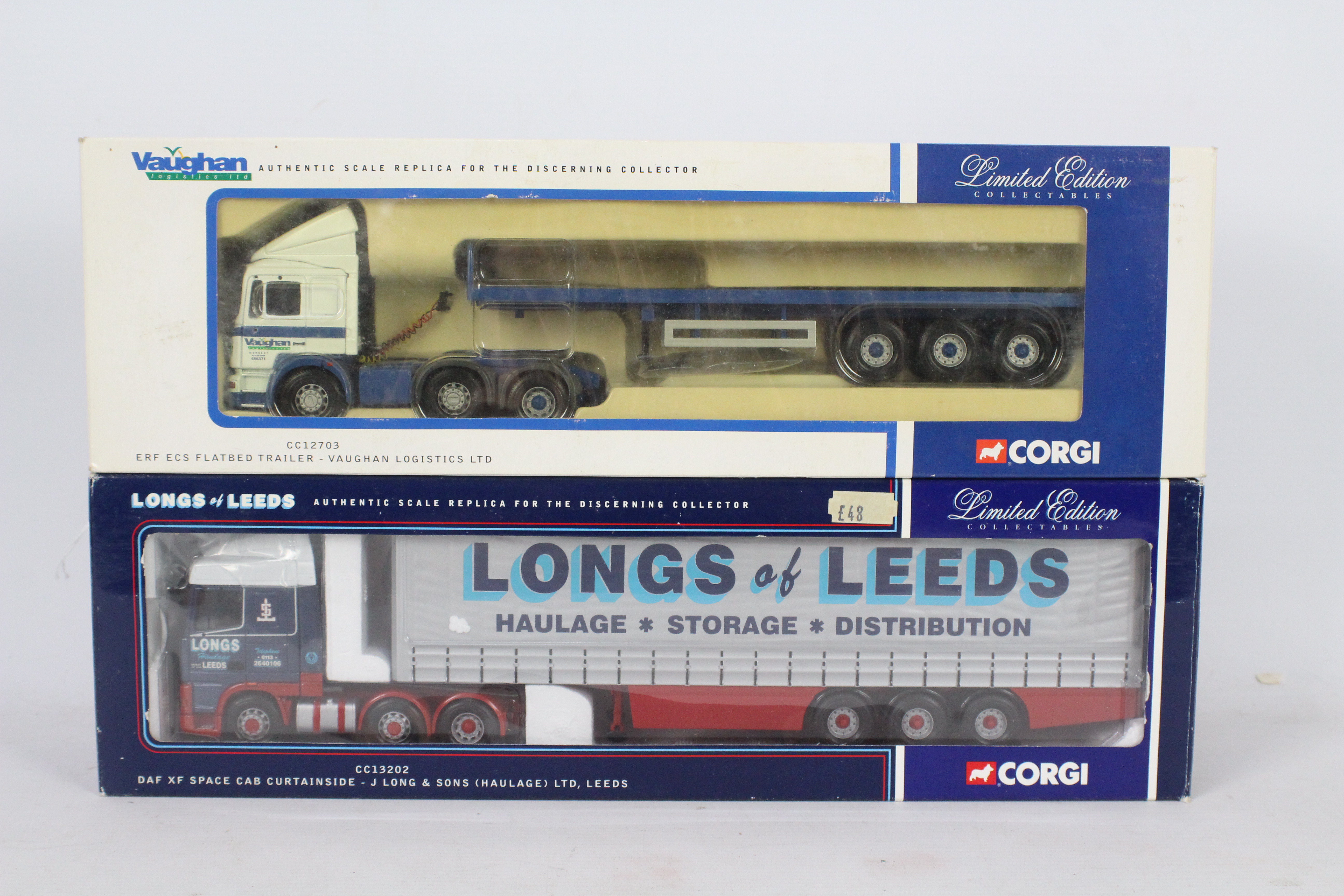 Corgi - Two boxed Limited Edition 1:50 scale diecast model trucks from Corgi.