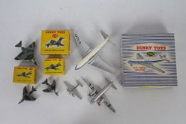 Dinky - 6 x aircraft models, four of which are boxed.