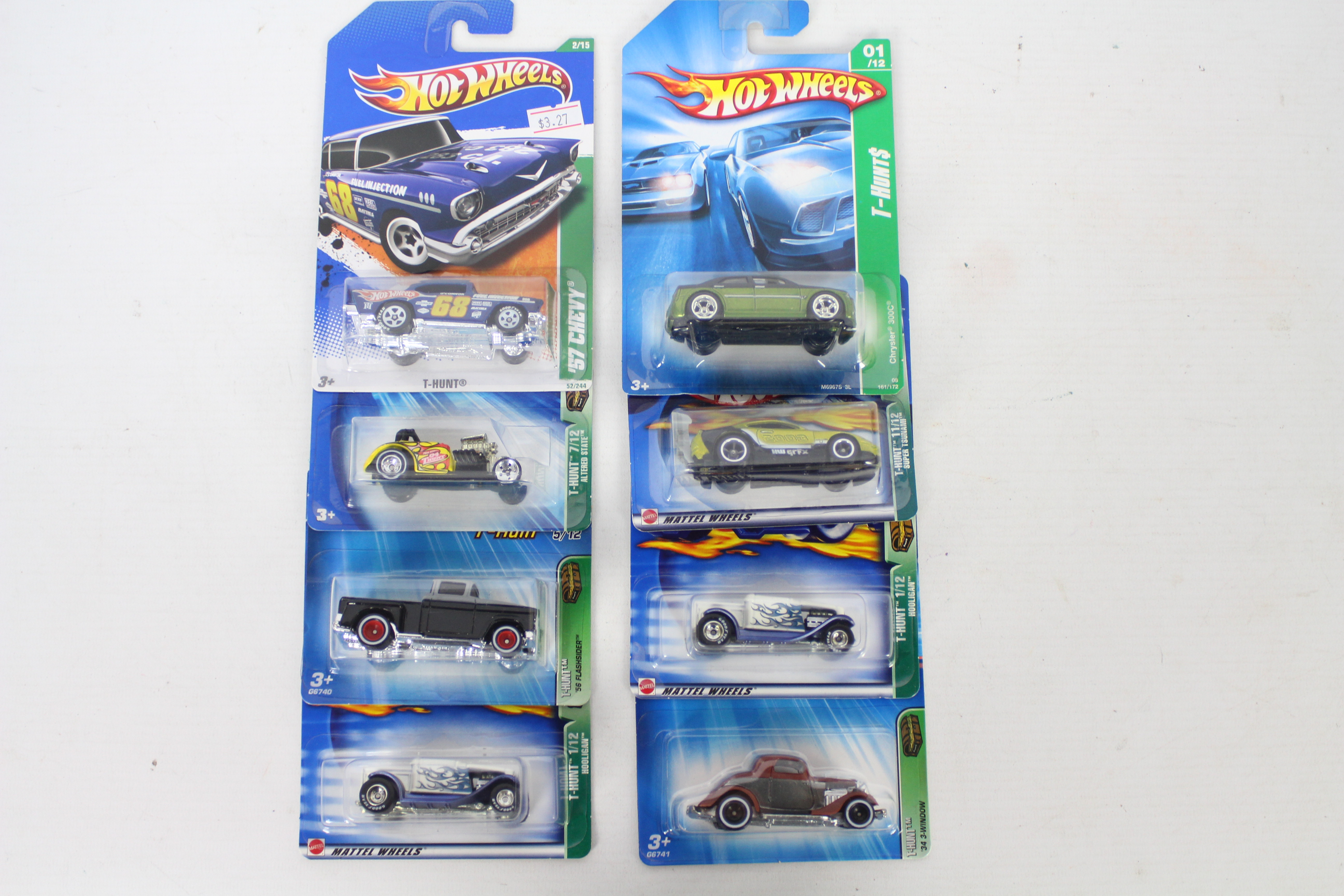 Hot Wheels - Treasure Hunt - Super Treasure Hunt - 8 x unopened carded models,