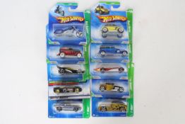 Hot Wheels - Treasure Hunt - 10 x unopened models, Audi Avus # 18789, 69 Camaro # M6978,