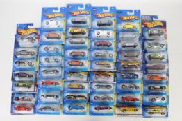 Hot Wheels - 50 x unopened carded models from the mid 2000s including Speed Bump # G6702,