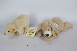 Steiff - Two unboxed Steiff plush toys.