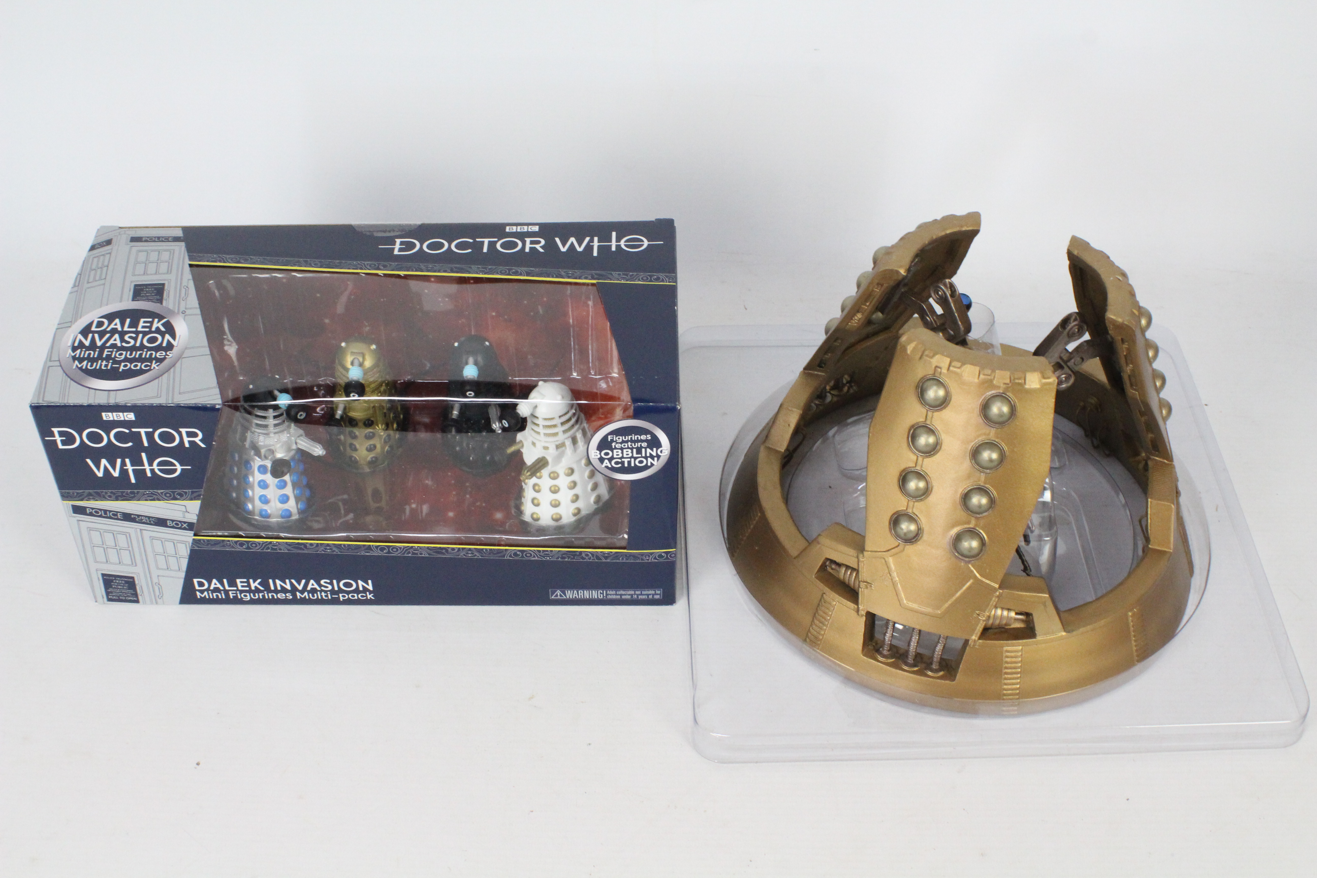 Eaglemoss, Big Chief Studios, BBC - Two boxed Doctor Who themed action figure sets.
