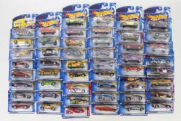 Hot Wheels - 50 x unopened carded models from circa 2000 including 65 Mustang # 55032,