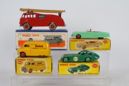 Dinky - 4 x boxed Dinky models, Commer Fire Engine # 555, Bristol 450 Sports Coupe # 163,