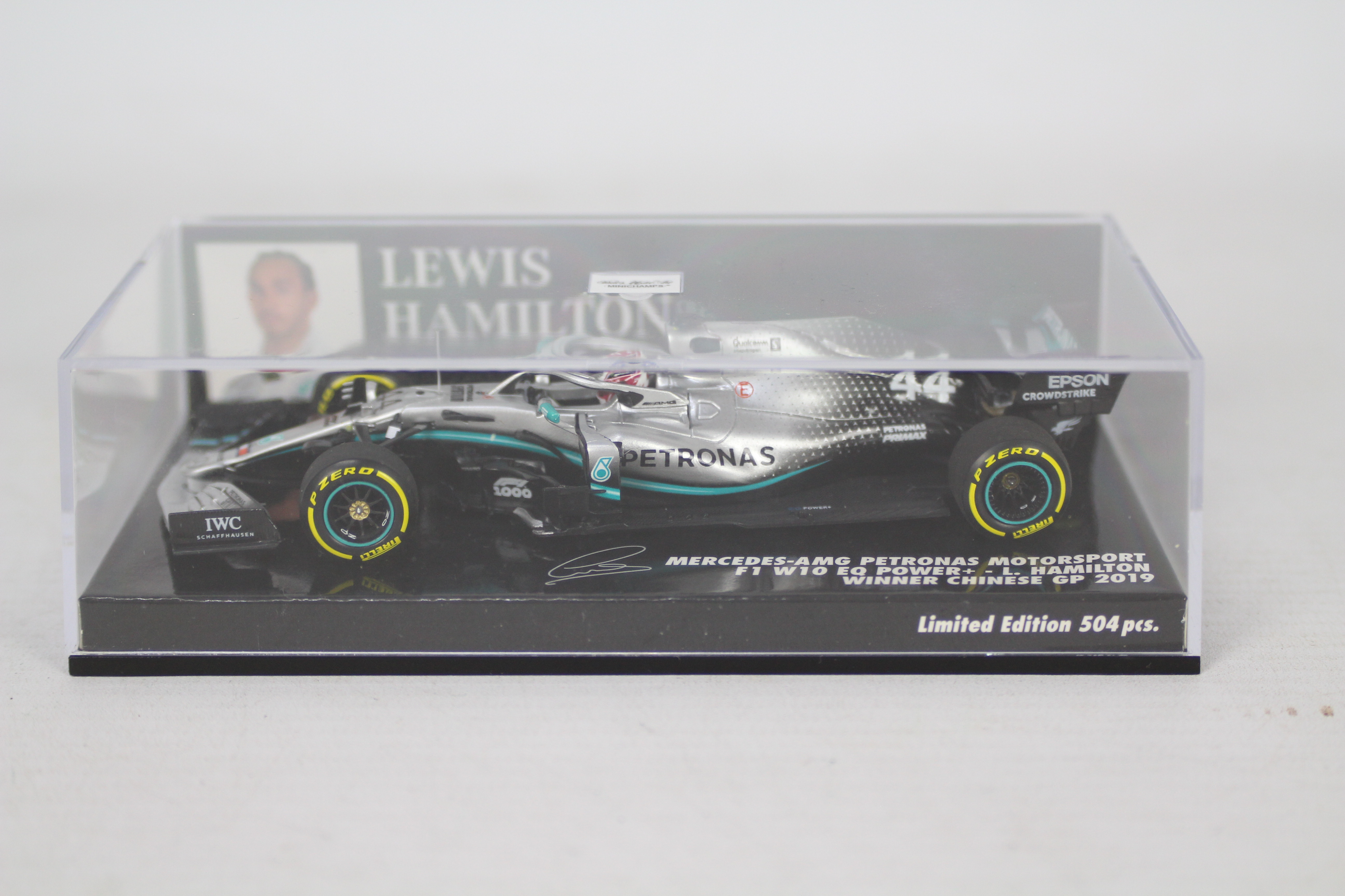 Minichamps - Three boxed 1:43 scale 'Lewis Hamilton' F1 racing car resin models. - Image 3 of 4