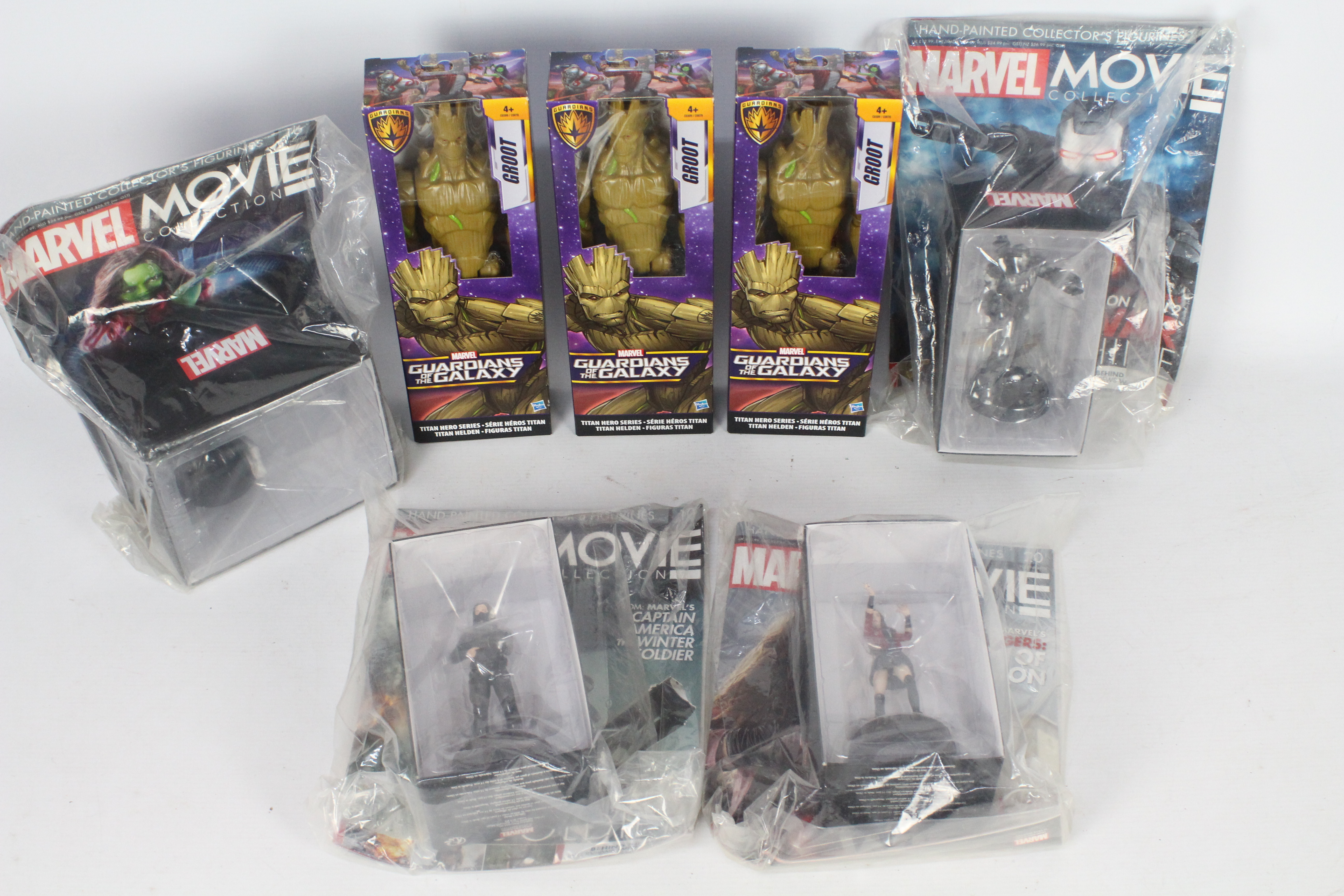 Hasbro, Marvel Eaglemoss - Seven boxed action figures.