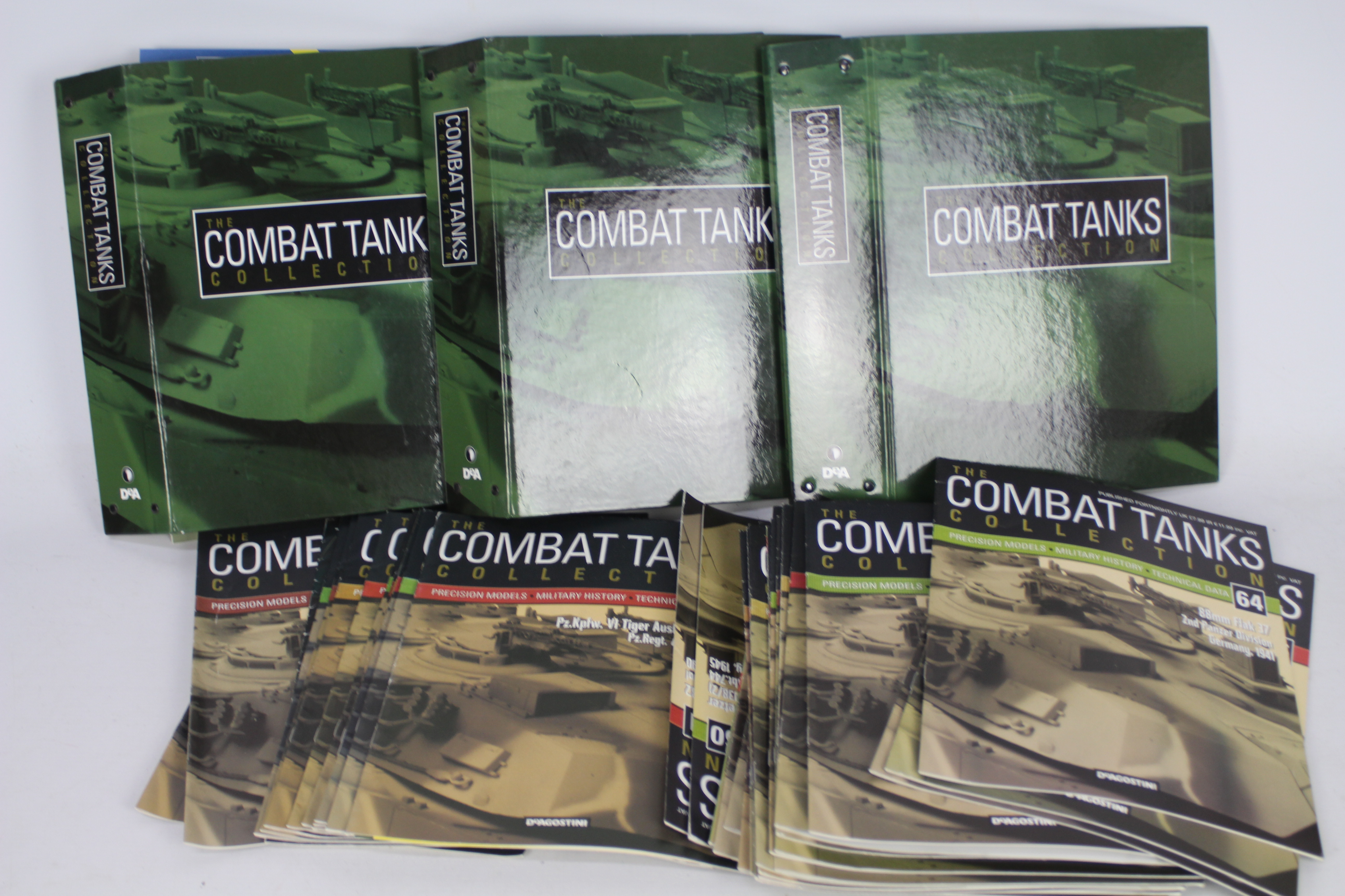 DeAgostini - Over 70 magazines from the DeAgostini 'Combat Tanks Collection' contained within three