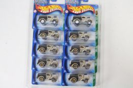 Hot Wheels - Treasure Hunt - 10 x unopened carded Morris Minor Wagon models # B3577.