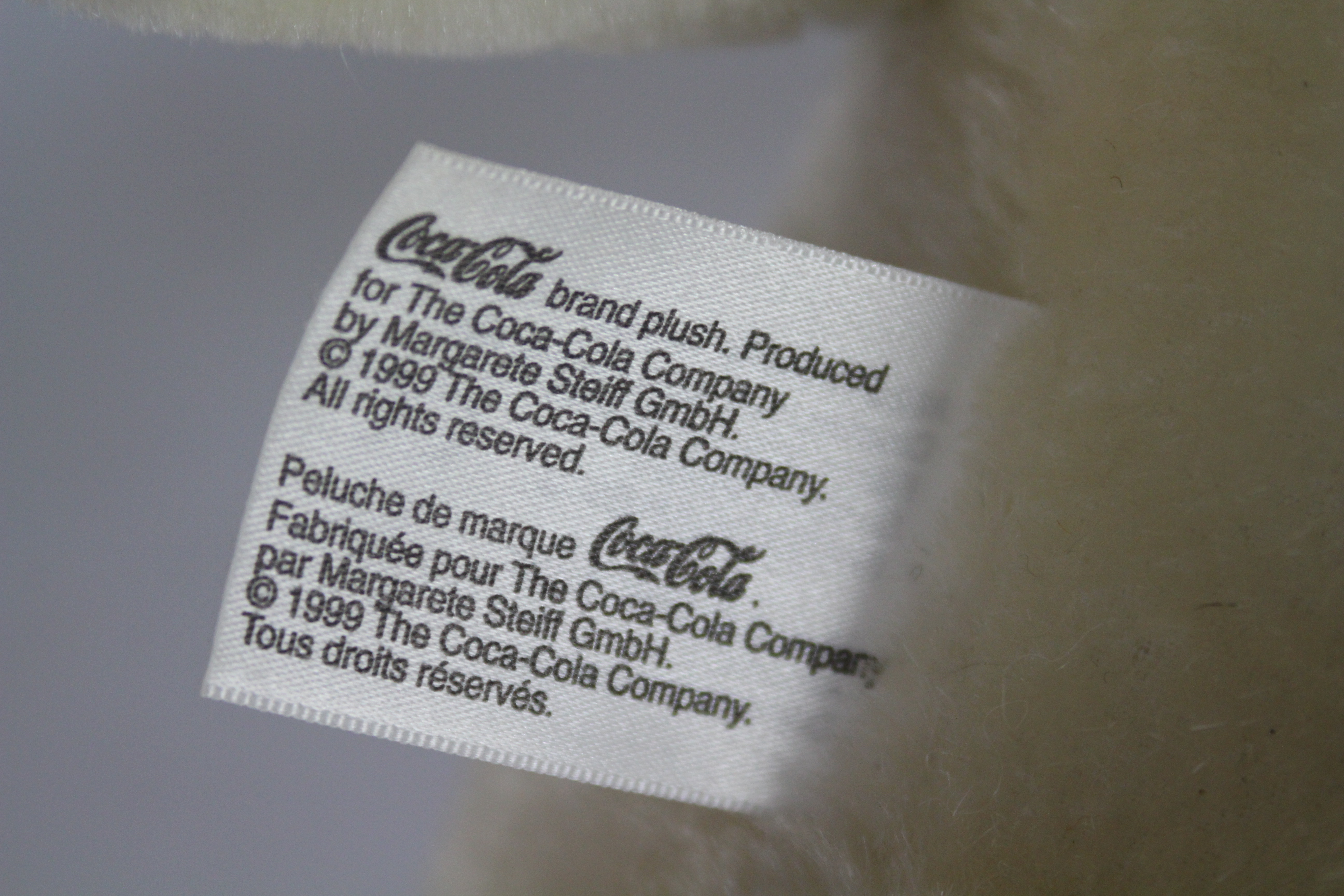 Steiff - An unboxed Steiff Limited Edition Coca Cola Polar Bear. - Image 7 of 8
