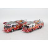 Code 3 Collectibles - 2 x unboxed FDNY Fire Trucks in 1:64 scale,