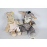 Steiff - Two unboxed Steiff plush toys.