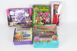 Ban Dai - Mattel - Power Rangers - Barbie - 5 x boxed items, Barbie Country Ride Bike set # 67560,