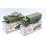 Dinky - 2 x boxed Military models, a Centurion Tank # 651 and a 10 - Ton Army Truck # 622.
