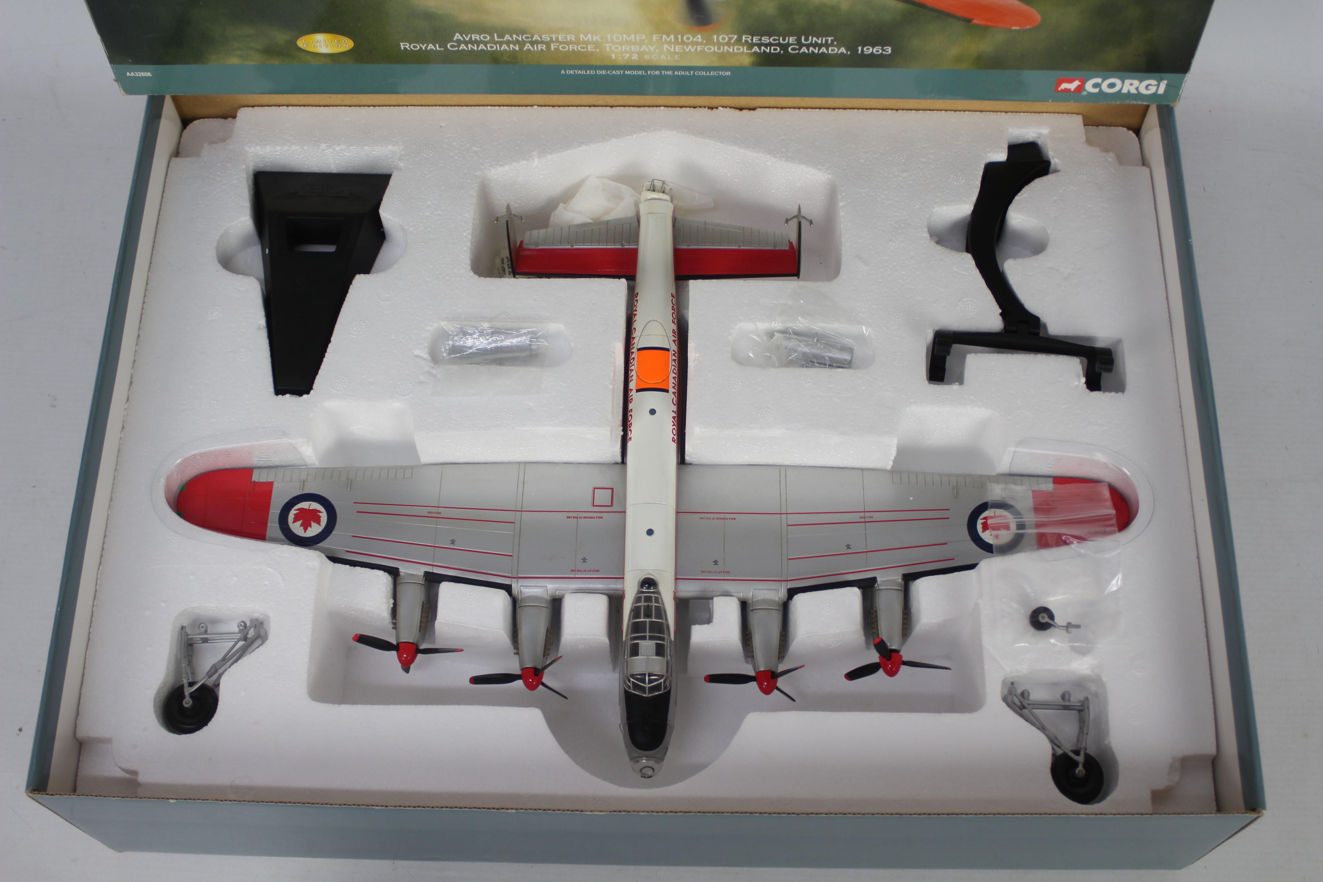 Corgi Aviation Archive - A boxed Limited Edition 1:72 scale AA32606 Avro Lancaster Mk. - Image 2 of 10